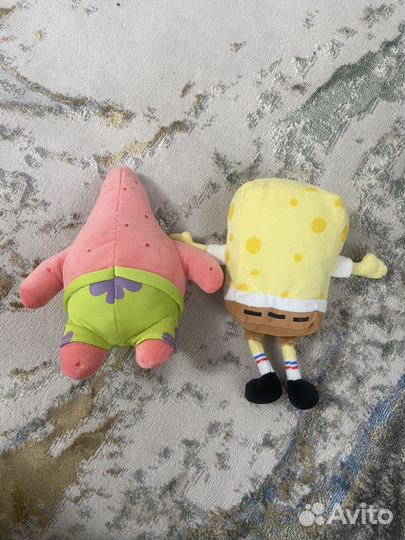 Мягкие игрушки спанч боб и патрик