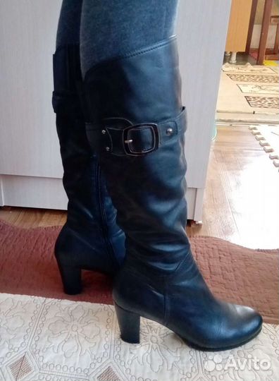 Сапоги кожа