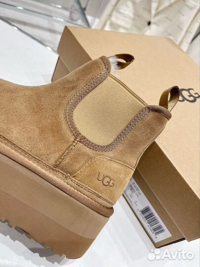 UGG Neumel Platform Chelsea Chestnut Угги 39