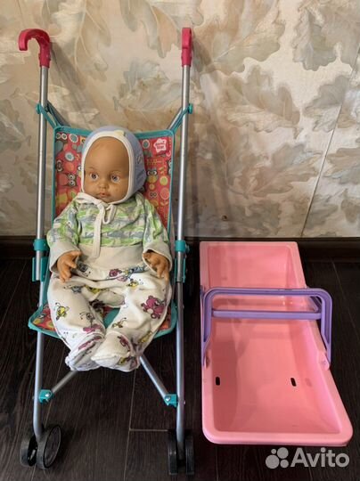 Коляска трость, кукла, переноска, горшок