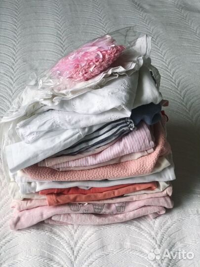 Детские вещи пакетом для девочек до года