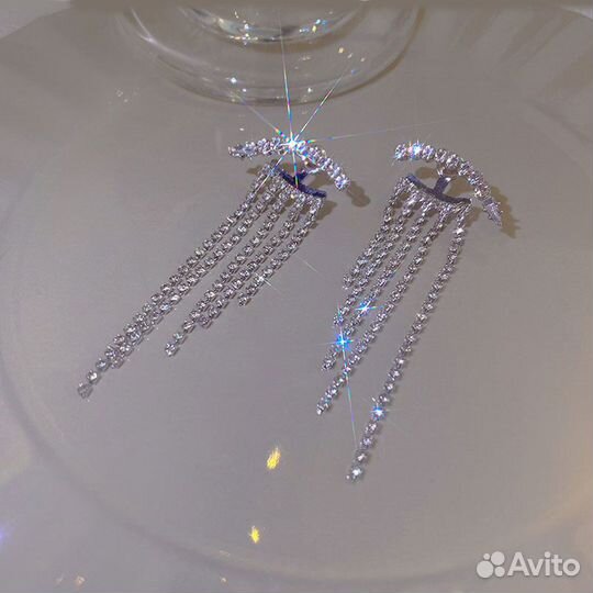 Серьги с кристаллами Swarovski