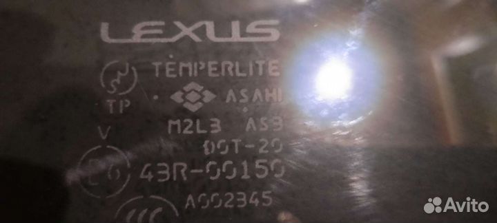 Стекло левое-заднее Лексус рх 2
