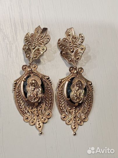 4600 за грамм Золотые серьги 585пробы