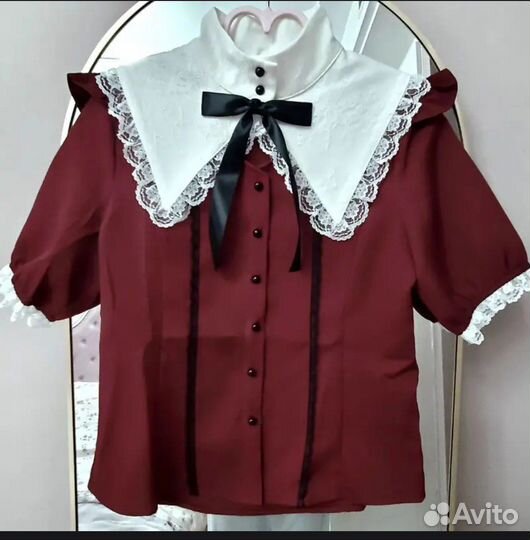 Красная блузка jiraikei