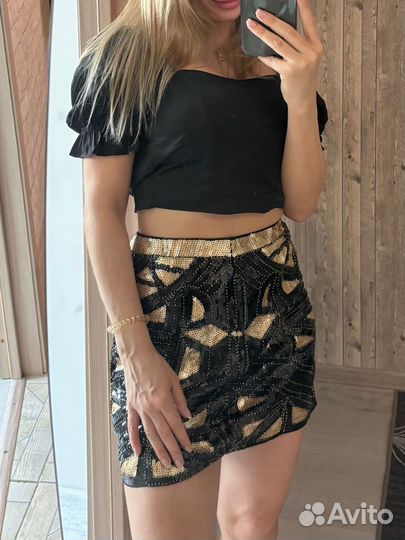 Топ zara и юбка вечерняя
