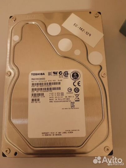 Жесткий диск Toshiba MG 4 Тб MG03SCA400 4 Тб SAS