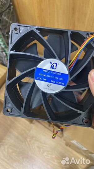 Вентилятор YD 120x38 12v/3.12