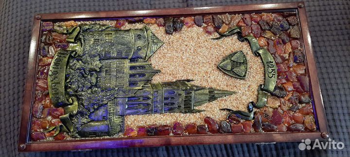 Нарды из дерева и янтаря (Konigsberg)