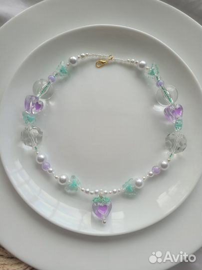 Колье ожерелье бижутерия