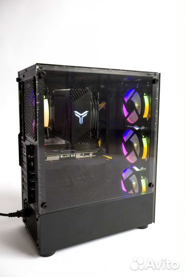Мощный игровой компьютер,Ryzen5 5500/16Gb/rx6600xt