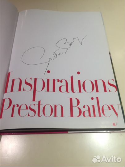 Альбом Inspiration Preston Bailey с автографом