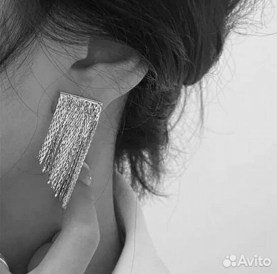 Новый эффектный сверкающий комплект серьги браслет