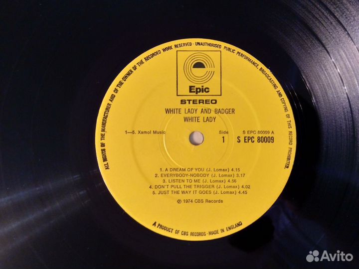 LP - Badger - White Lady (1974) UK