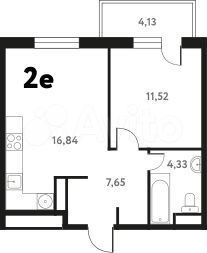 2-к. квартира, 41,7 м², 8/8 эт.