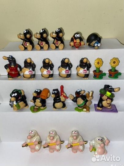Киндер единички 90-е Бегемоты Пингвины Гномы др