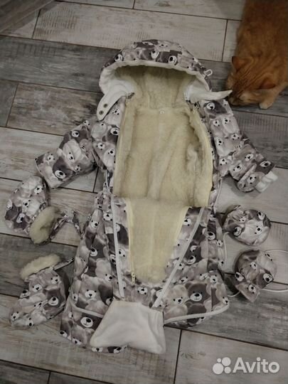 Демисезонный/Зимний комбинезон 74 размер
