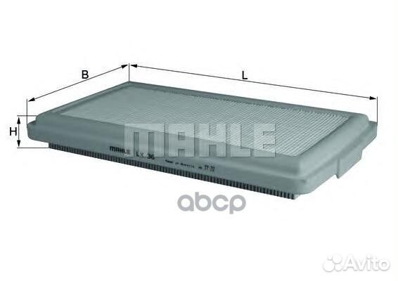 Фильтр воздушный LX36 Mahle/Knecht