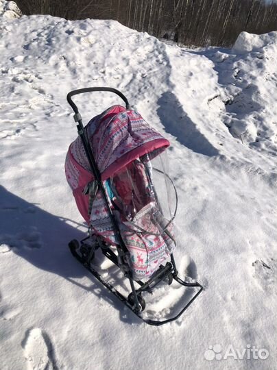 Санки с колёсами