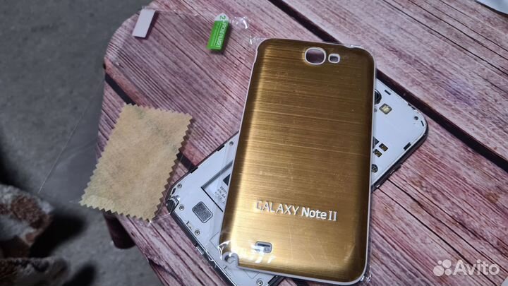 Samsung Note 2 задняя крышка новая+плёнка на экран