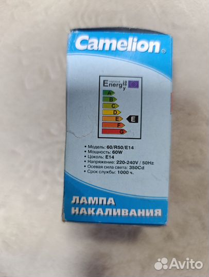 Лампа накаливания е14 60Вт