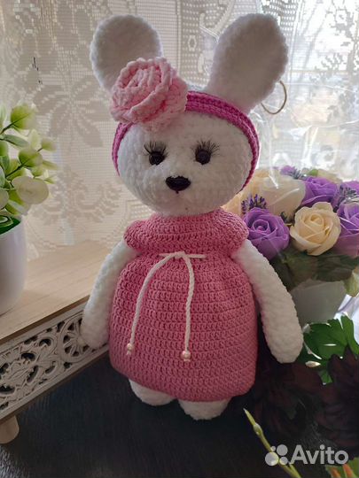 Мягкая игрушка заяц ручная работа