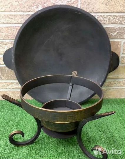 Садж-Чугунный, с подставкой для Саджа