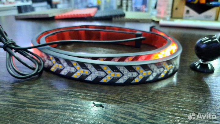 Гибкий светодиодный стоп-сигнал поворотник 2м 24вт
