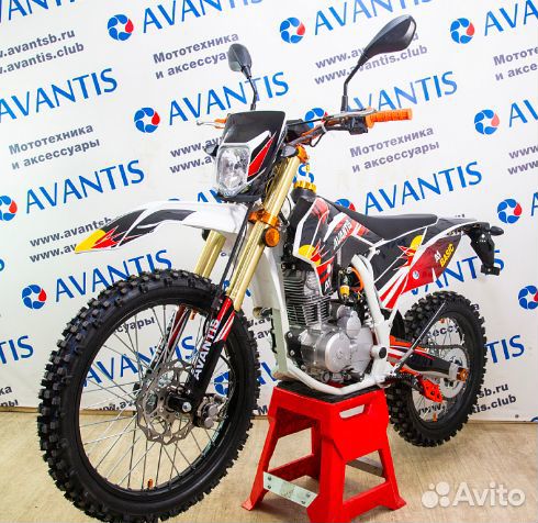 Мотоцикл avantis A2 (172FMM) птс бело-оранжевый