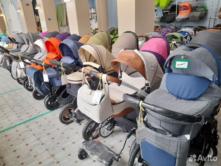 Коляски с рождения, 2в1, 3в1, трансформеры. Новые