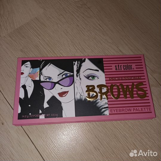 Палитра теней для бровей с трафаретом