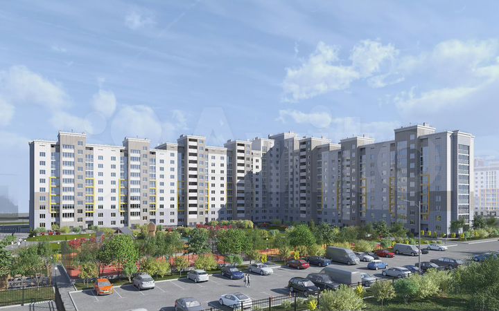 1-к. квартира, 43,6 м², 6/10 эт.