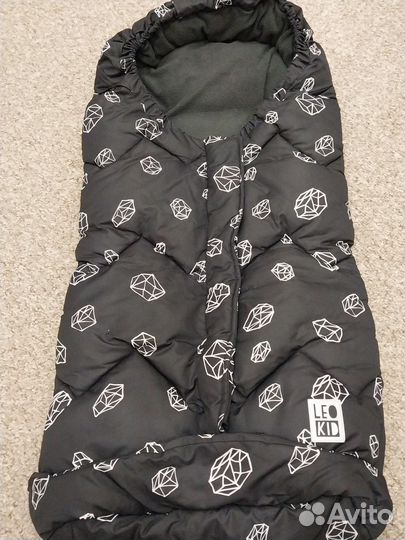 Зимний конверт в коляску leokid