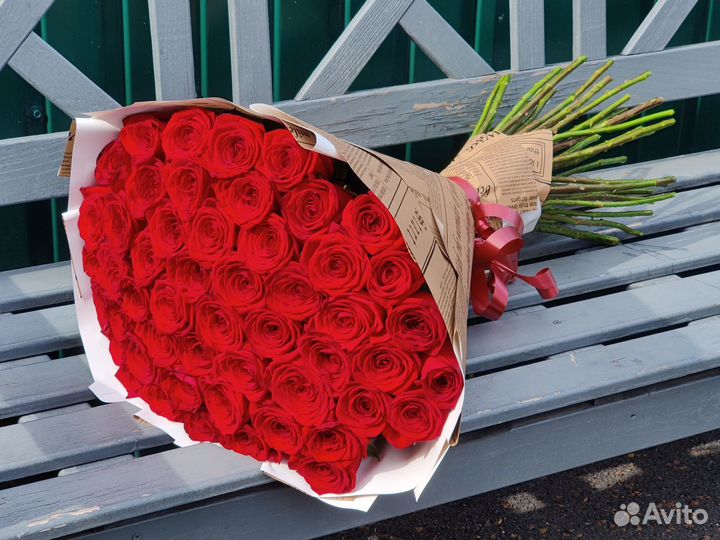 Розы 51 роза 70 см