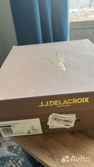 Полусапоги delacroix италия замша