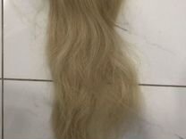 Шиньон из натуральных волос блонд