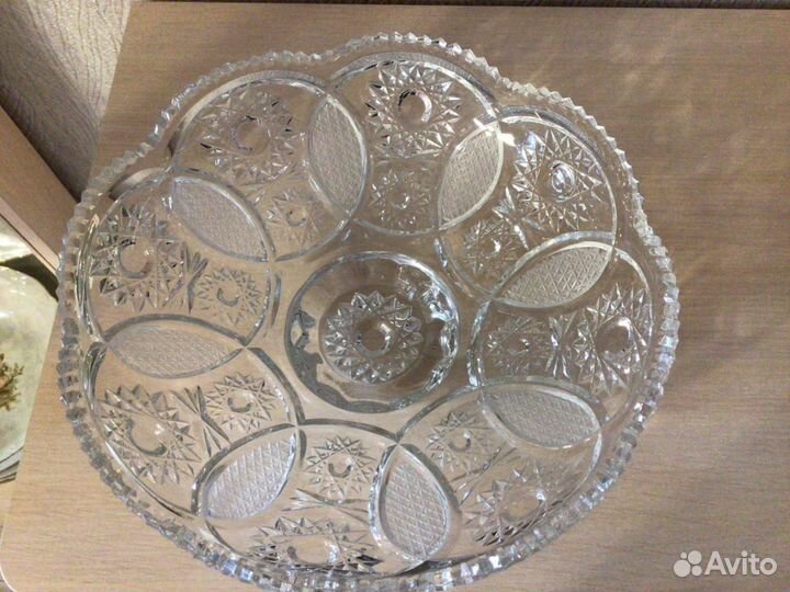 Хрустальные, стеклянные салатники конфетницы СССР