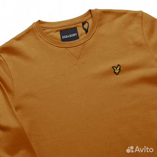 Коричневый свитшот для мужчин Lyle & Scott