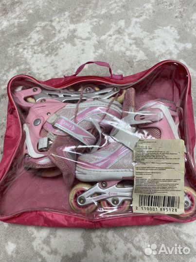 Коньки роликовые раздвижные 31-34