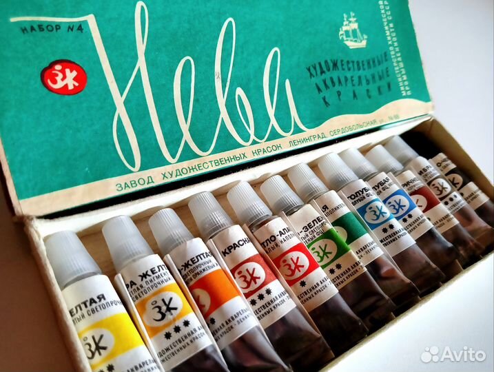 Набор акварельных художественных красок «Нева» №4
