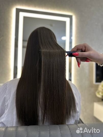 Кератиновое выпрямление волос
