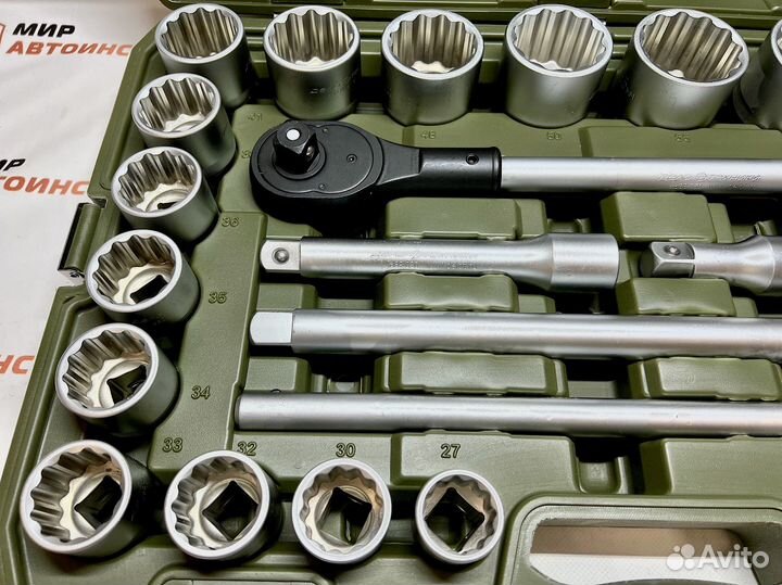 Набор головок и принадлежностей 3/4