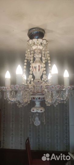 Фарфоровая люстра Чехословакия