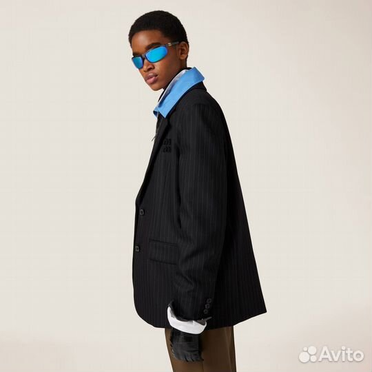 Жакет с принтом Miu Miu