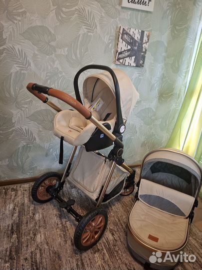 Коляска luxmom 3 в 1 бу