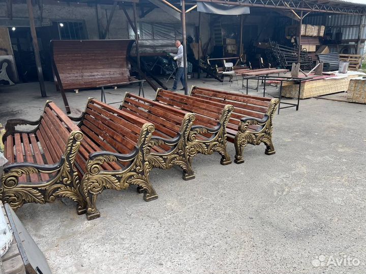 Скамейка уличная садовая парковая