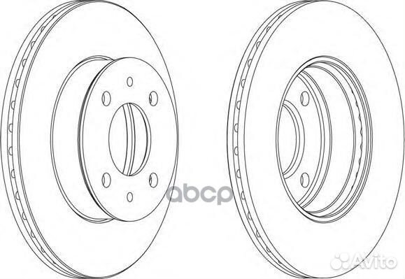 DDF1632 Диск тормозной hyundai accent (LC) 00-0