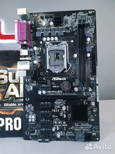 Материнская плата ASRock H81 PRO BTC