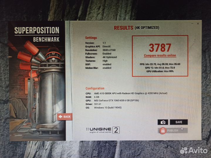 Видеокарта MSI GTX 1060 6 Гб