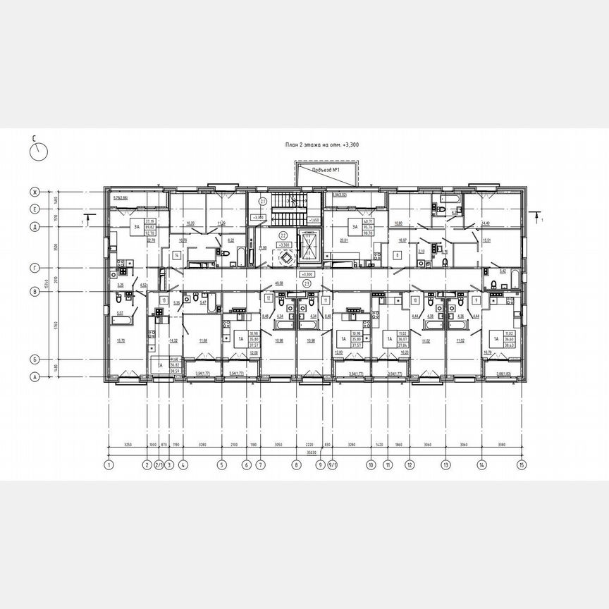 3-к. квартира, 98,8 м², 2/4 эт.